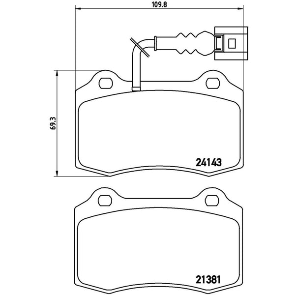 Balatas De Freno Delantera Para Seat Leon 2003-2006