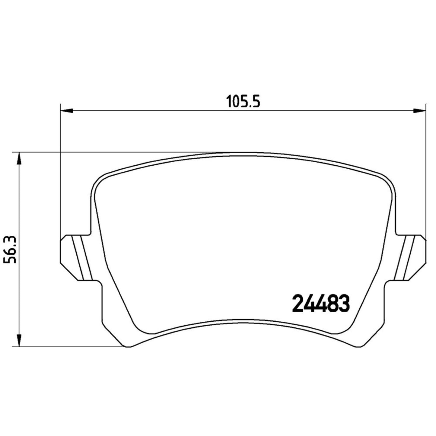 Balatas De Freno Trasera Para Volkswagen Cc 2009-2017