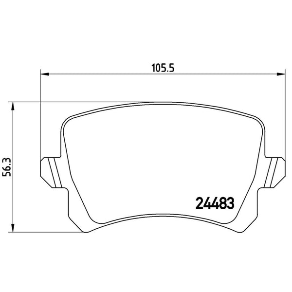 Balatas De Freno Trasera Para Volkswagen Cc 2009-2017