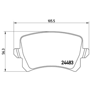 Balatas De Freno Trasera Para Volkswagen Tiguan 2009-2017