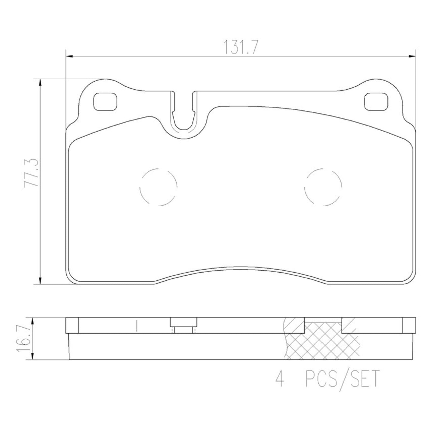Balatas De Freno Delantera Para Volkswagen Touareg 2004-2018