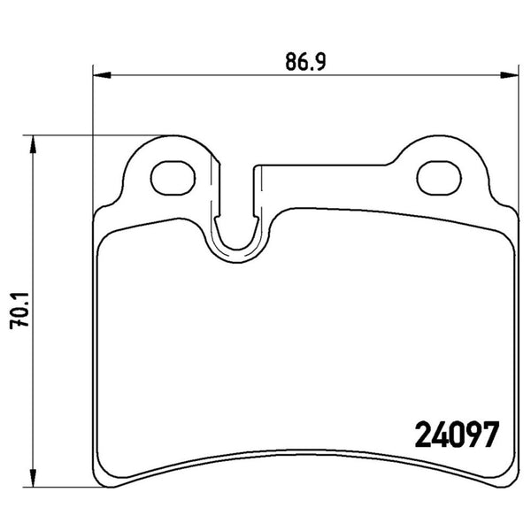 Balatas De Freno Trasera Para Volkswagen Touareg 2004-2010