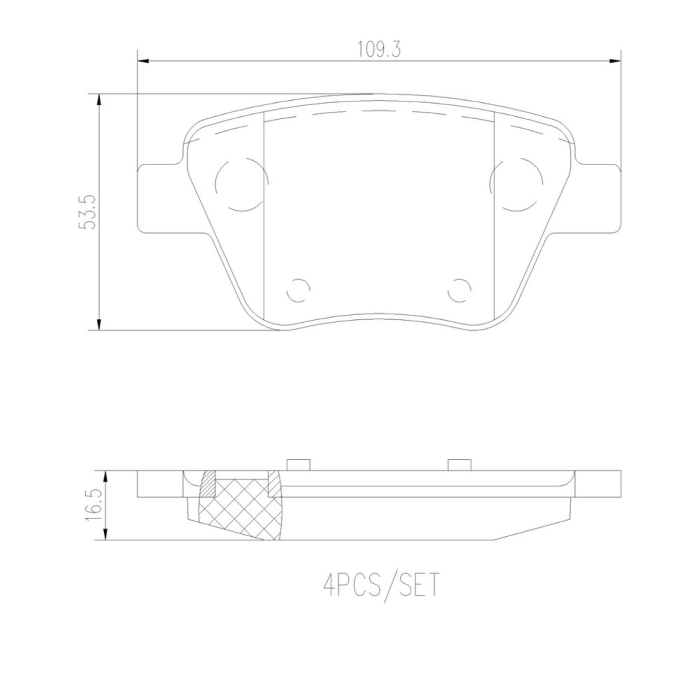 Balatas De Freno Trasera Para Audi A3 2004-2013