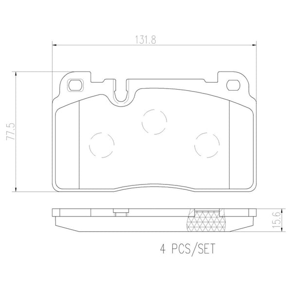 Balatas De Freno Delantera Para Audi Q5 2009-2017