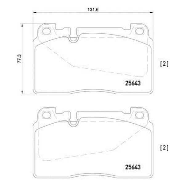Balatas De Freno Delantera Para Audi Q5 2012-2017