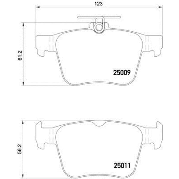 Balatas De Freno Trasera Para Audi A3 2012-2019