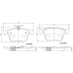 Balatas De Freno Delantera Para Audi A3 2012-2019