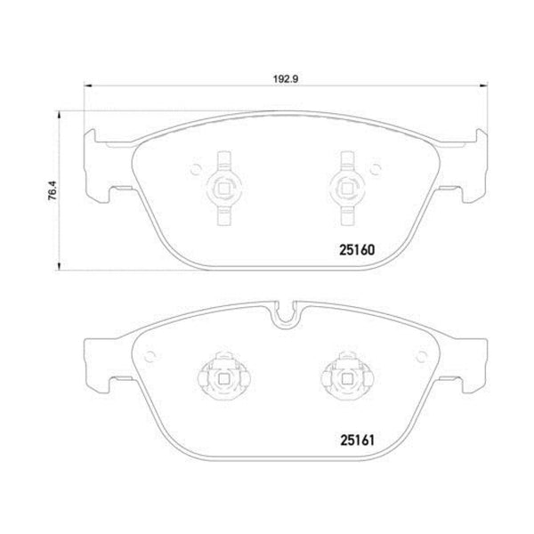 Balatas De Freno Delantera Para Audi Sq5 2014-2017