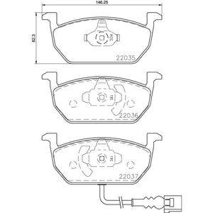 Balatas De Freno Delantera Para Audi A3 2012-2018