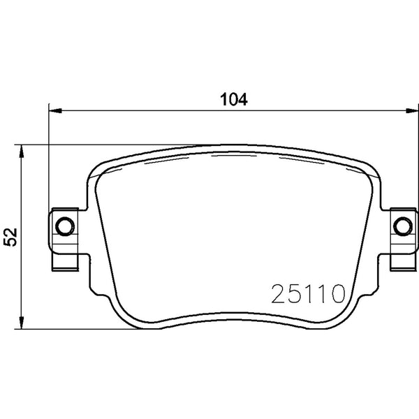 Balatas De Freno Trasera Para Volkswagen Gti 2015-2018