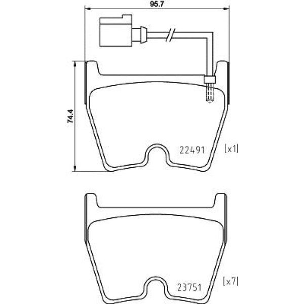 Balatas De Freno Delantera Para Audi Rs3 2017-2020