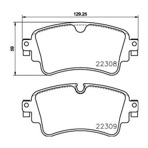 Balatas De Freno Trasera Para Audi A4 2017-2022
