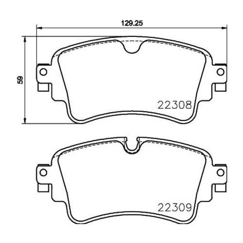 Balatas De Freno Trasera Para Audi A4 2017-2022