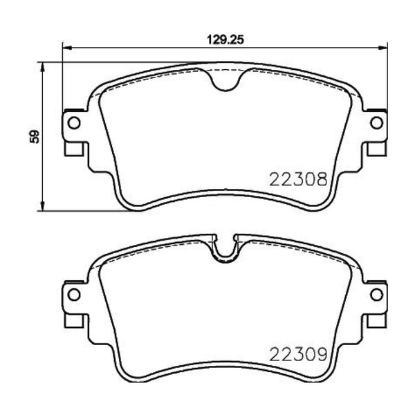 Balatas De Freno Trasera Para Audi A4 2017-2022