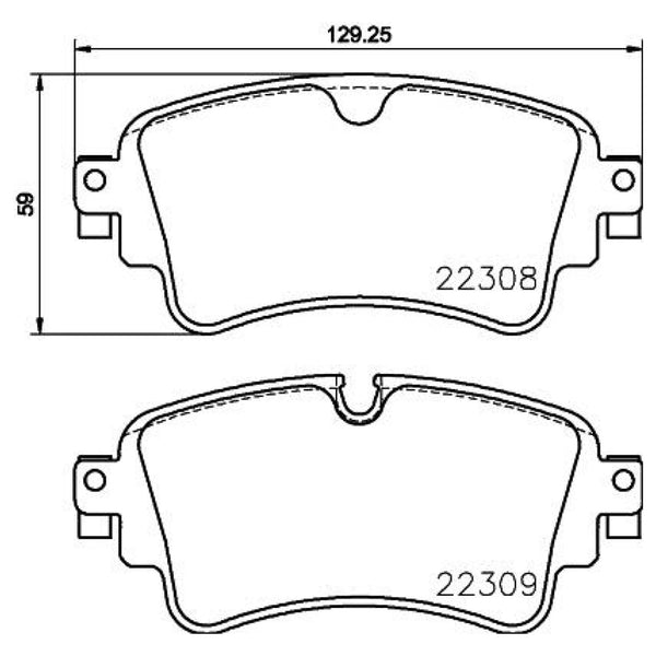 Balatas De Freno Trasera Para Audi A4 2017-2022