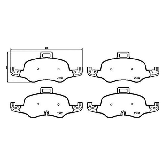 Balatas De Freno Delantera Para Audi Tts Quattro 2016-2022