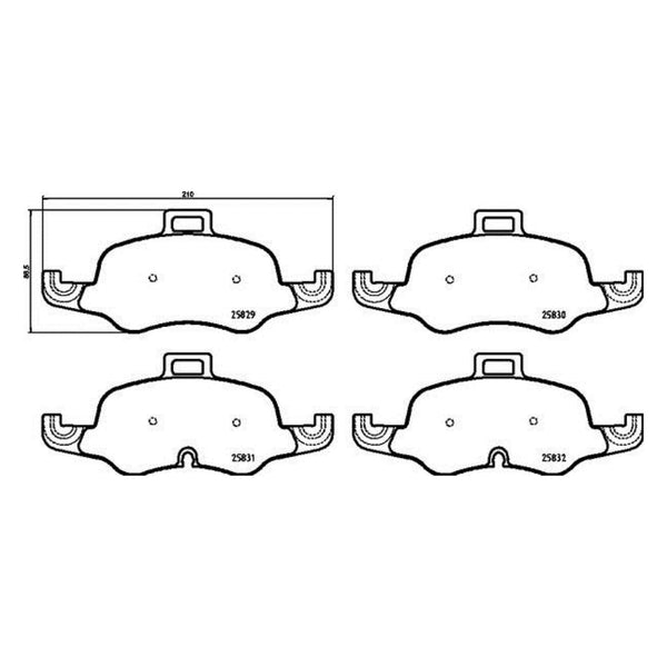 Balatas De Freno Delantera Para Audi Tts Quattro 2016-2022