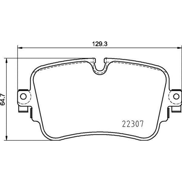 Balatas De Freno Trasera Para Audi Q7 2017-2020