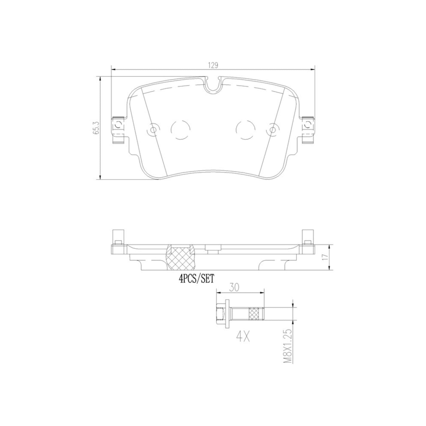 Balatas De Freno Trasera Para Audi Q7 2017-2020
