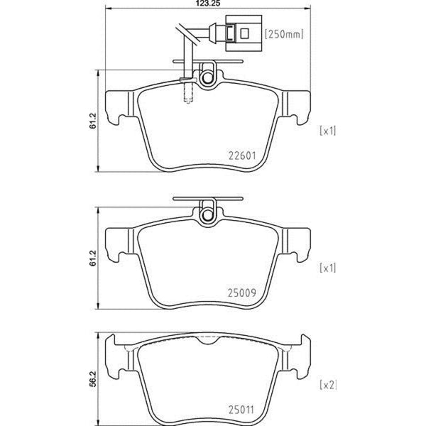 Balatas De Freno Trasera Para Audi Rs3 2017-2020