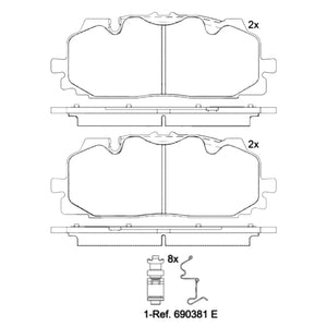 Balatas De Freno Delantera Para Audi S4 2017-2022