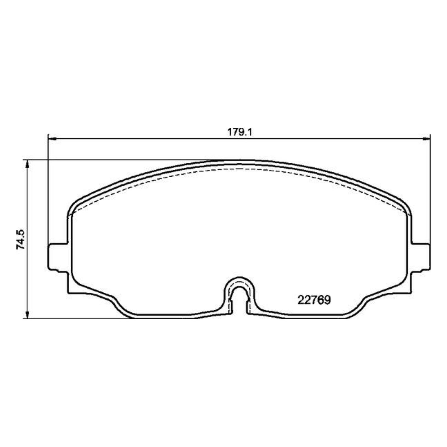 Balatas De Freno Delantera Para Volkswagen Teramont 2019-2022