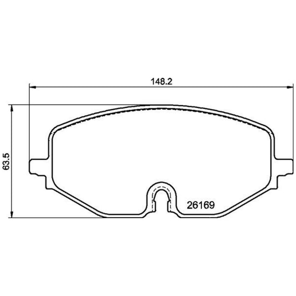 Balatas De Freno Delantera Para Volkswagen Caddy 2022-2022