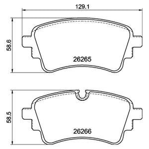 Juego de Balatas Traseras para Audi S4 2020-2022