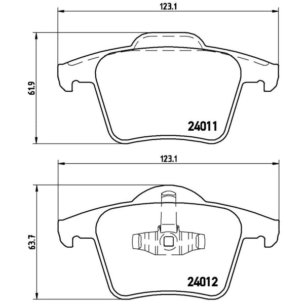 Balatas De Freno Trasera Para Volvo Xc90 2003-2014