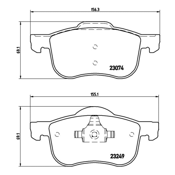 Balatas De Freno Delantera Para Volvo S80 2003-2005