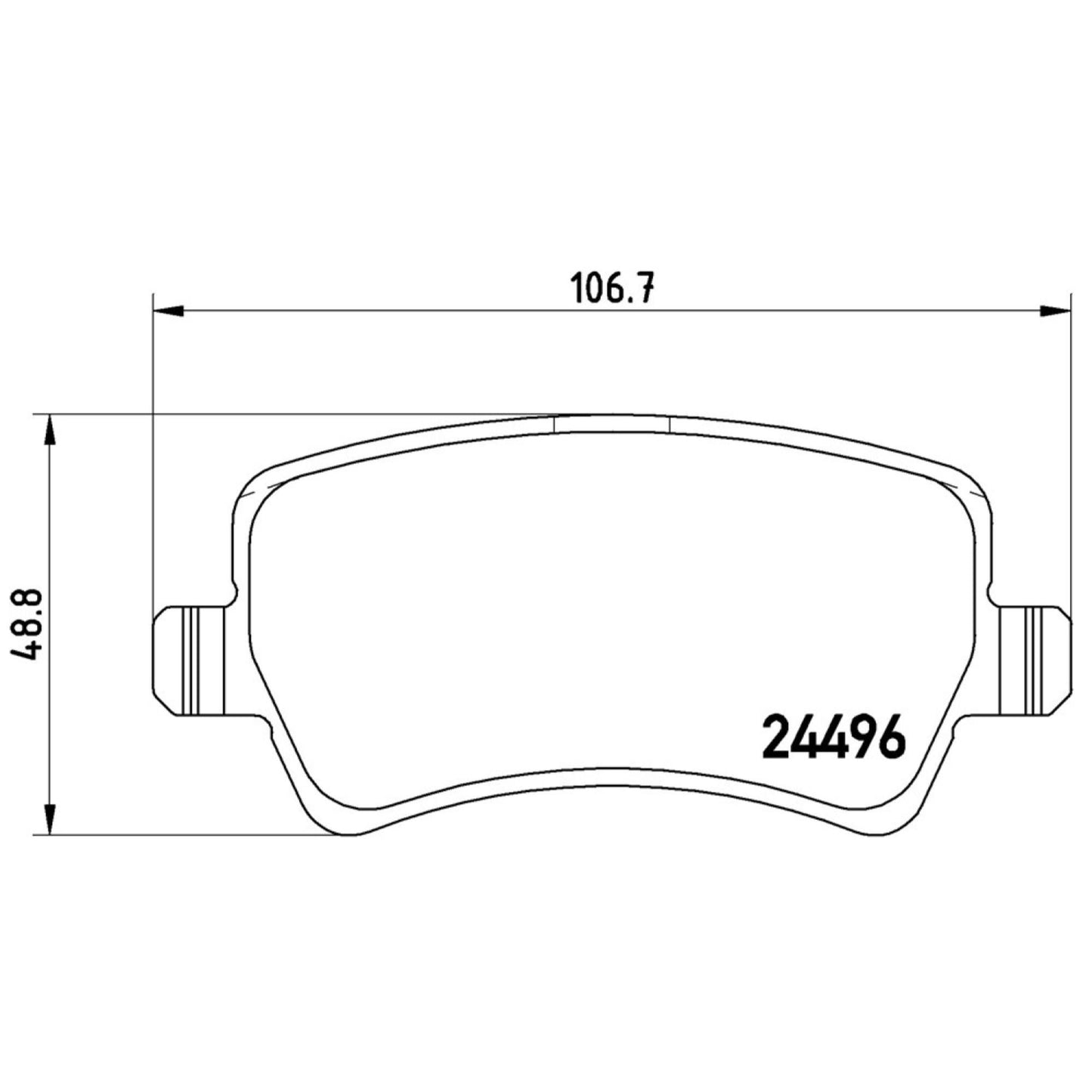Balatas De Freno Trasera Para Volvo Xc60 2010-2017