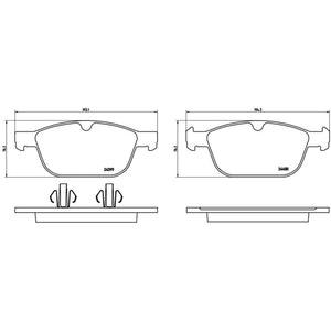Balatas De Freno Delantera Para Volvo Xc90 2003-2014