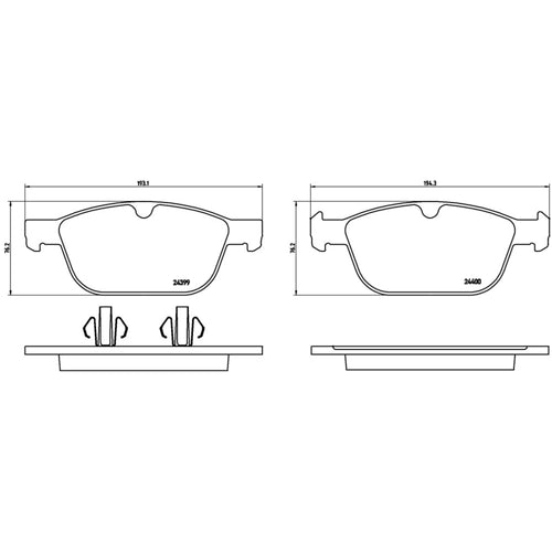 Balatas De Freno Delantera Para Volvo Xc90 2003-2014