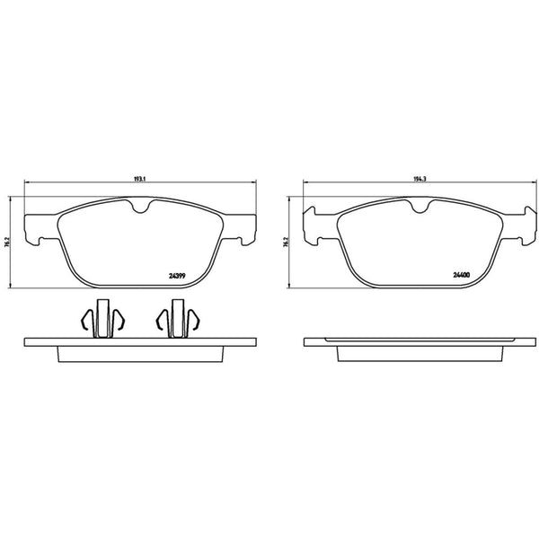 Balatas De Freno Delantera Para Volvo Xc90 2003-2014