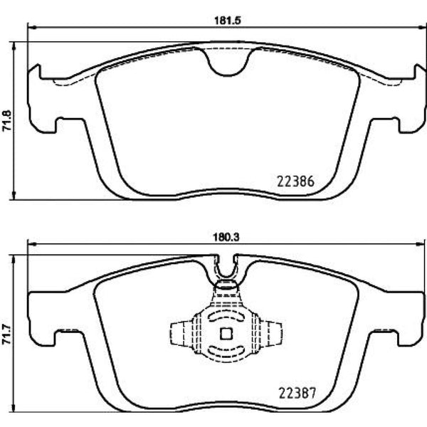 Balatas De Freno Delantera Para Volvo Xc60 2010-2017