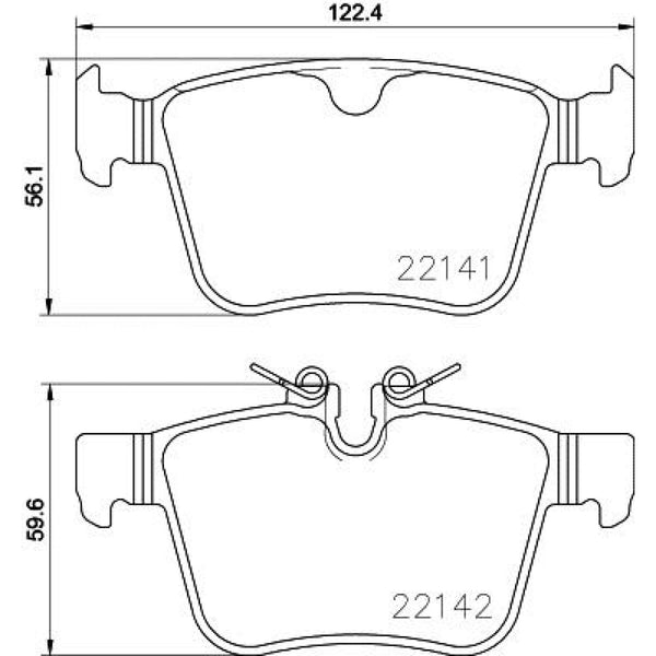 Balatas De Freno Trasera Para Volvo Xc90 2016-2021