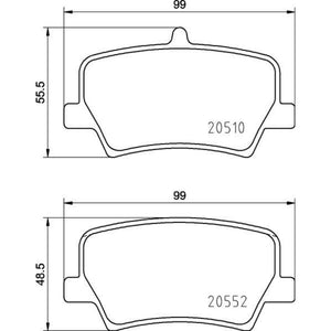 Balatas De Freno Trasera Para Volvo Xc40 2019-2021