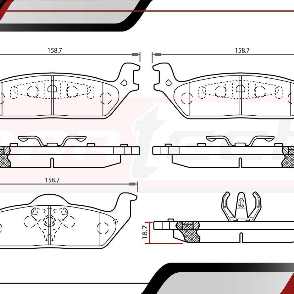 Balatas De Frenos Ford F-150 2004-2008