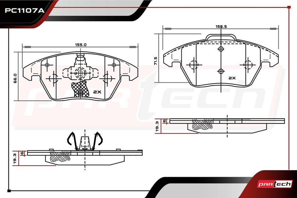 Balatas De Frenos Seat Altea 2005-2009