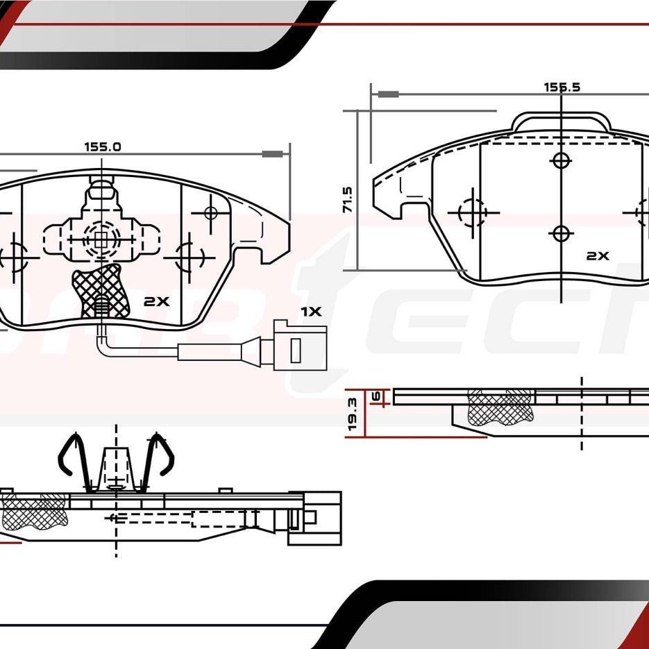 Balatas De Frenos Audi A3 2008-2013