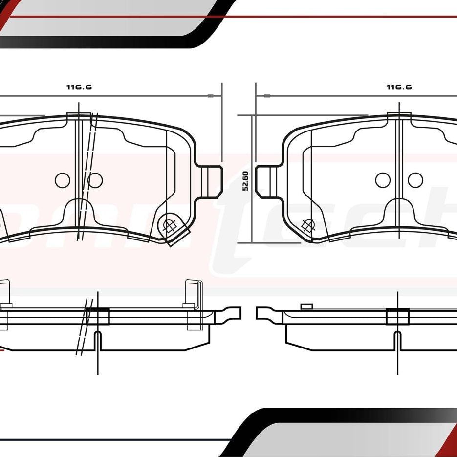 Balatas De Frenos Chrysler Town & Country 2008-2010