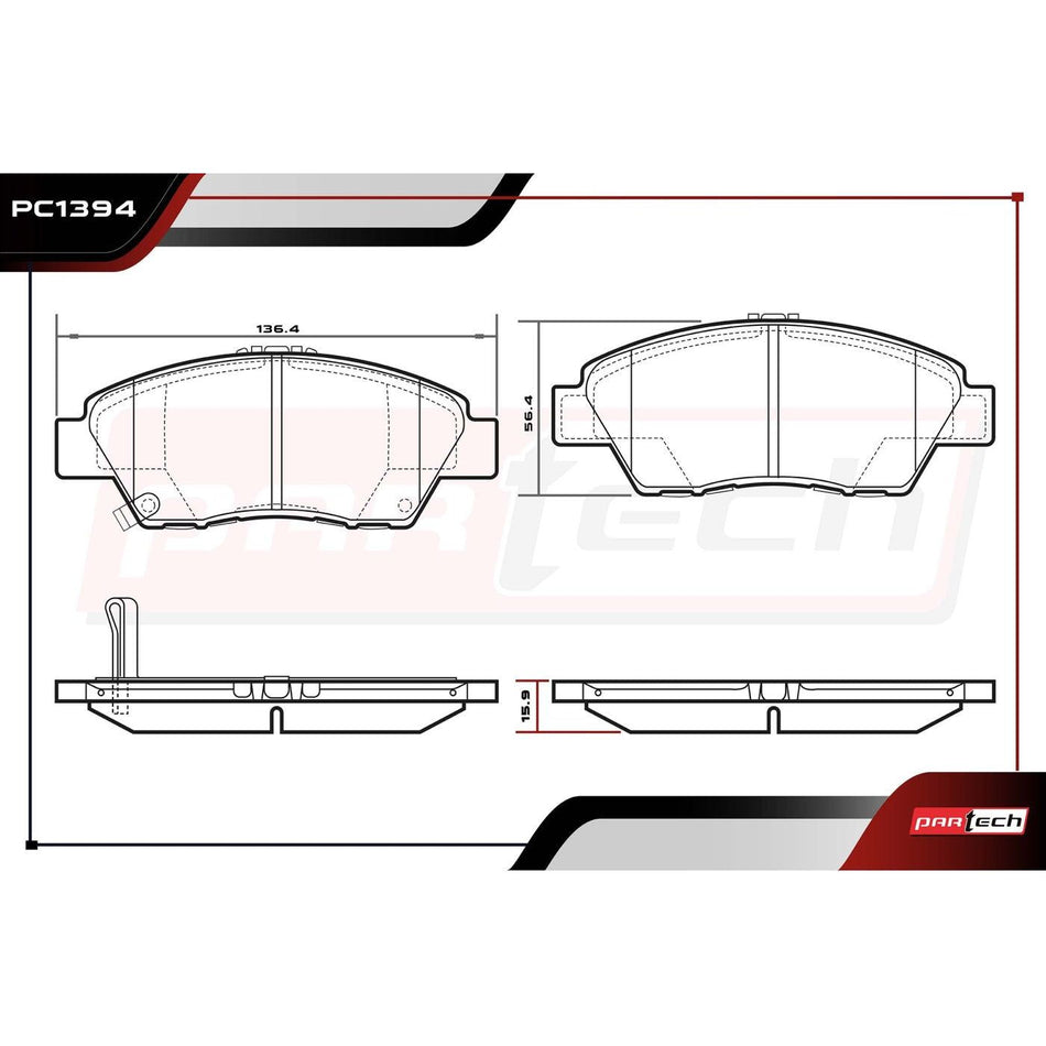 Balatas De Frenos Honda City 2015-2020