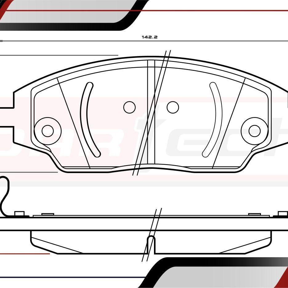 Balatas De Frenos Chevrolet Sonic 2012-2016