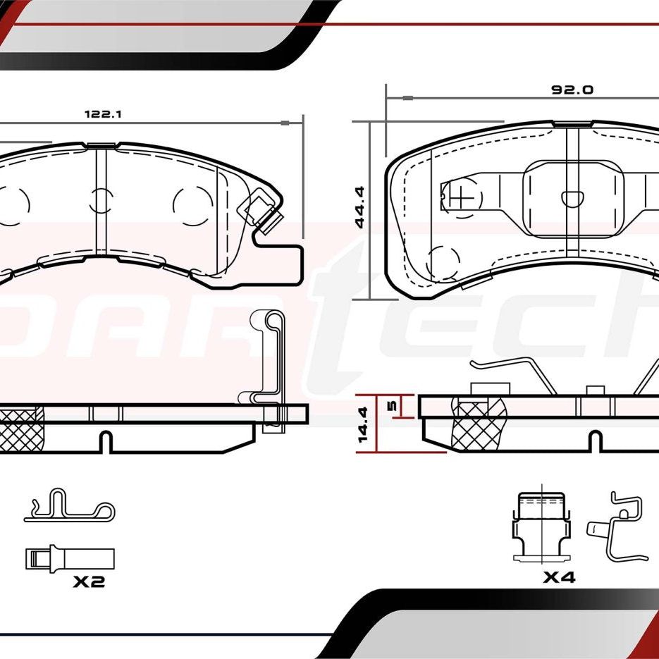 Balatas De Frenos Dodge Attitude 2015-2024