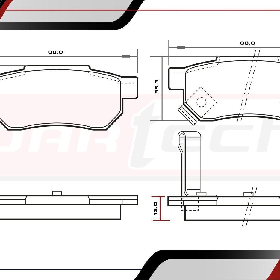 Balatas De Frenos Honda Civic 1991-1995