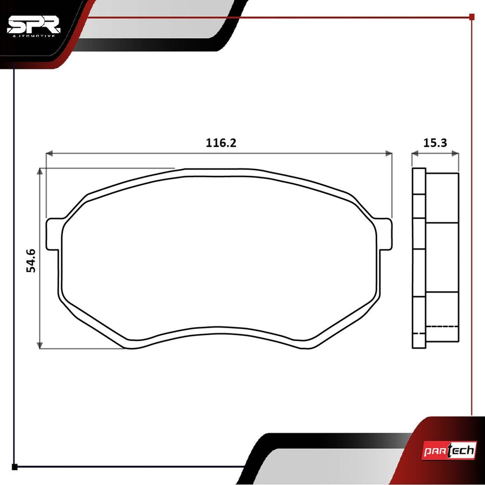 Pastillas De Frenos Mitsubishi Starion 1984-1988