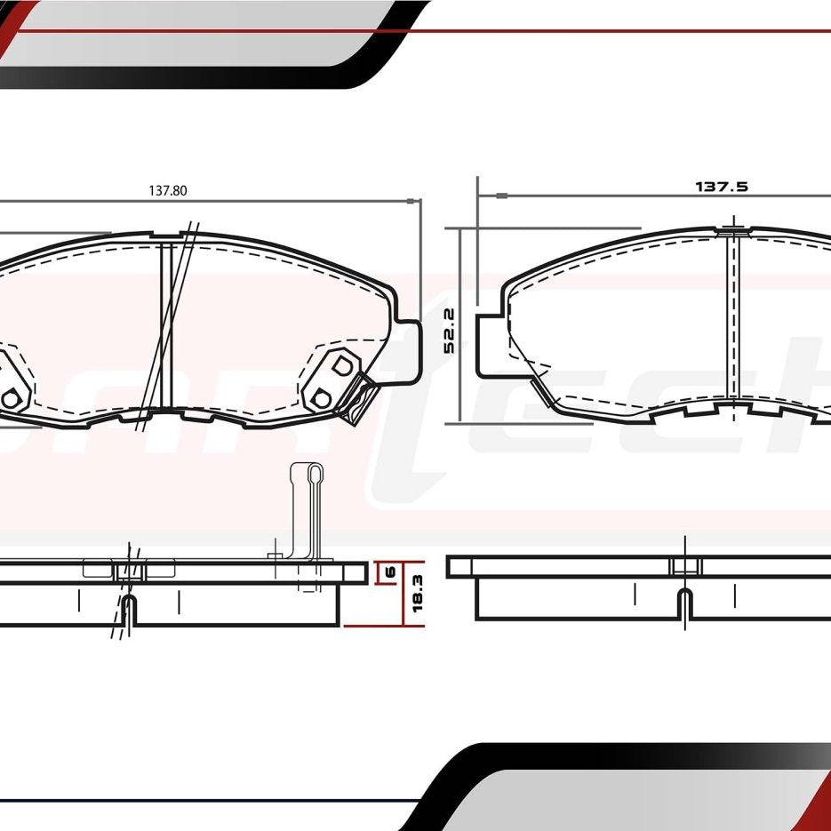 Balatas De Frenos Honda Accord 1990-1997