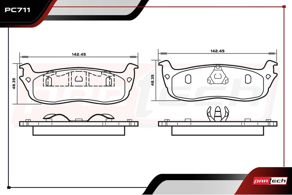 Balatas De Frenos Ford F-150 1997-2003