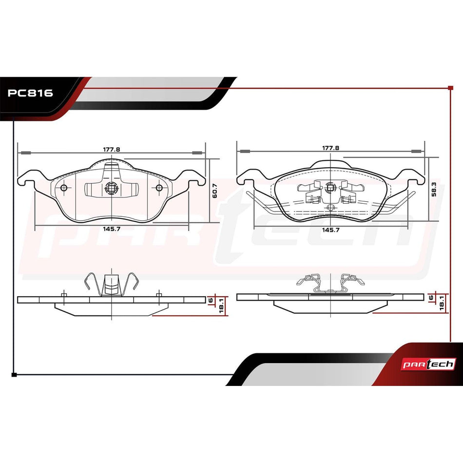 Balatas De Frenos Ford Focus 2000-2004