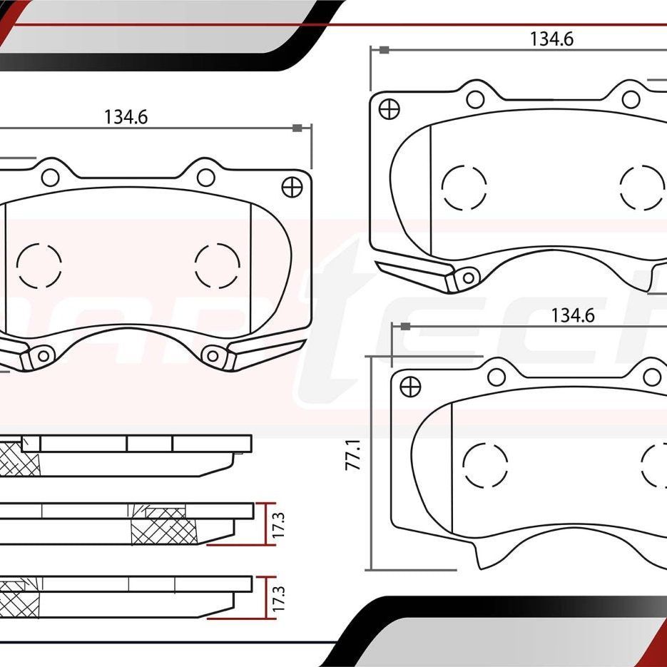 Balatas De Frenos Toyota 4Runner 2003-2009